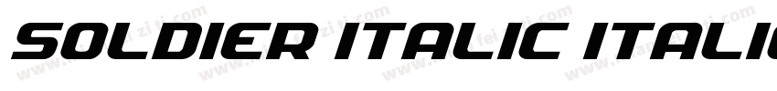 Soldier Italic Italic字体转换